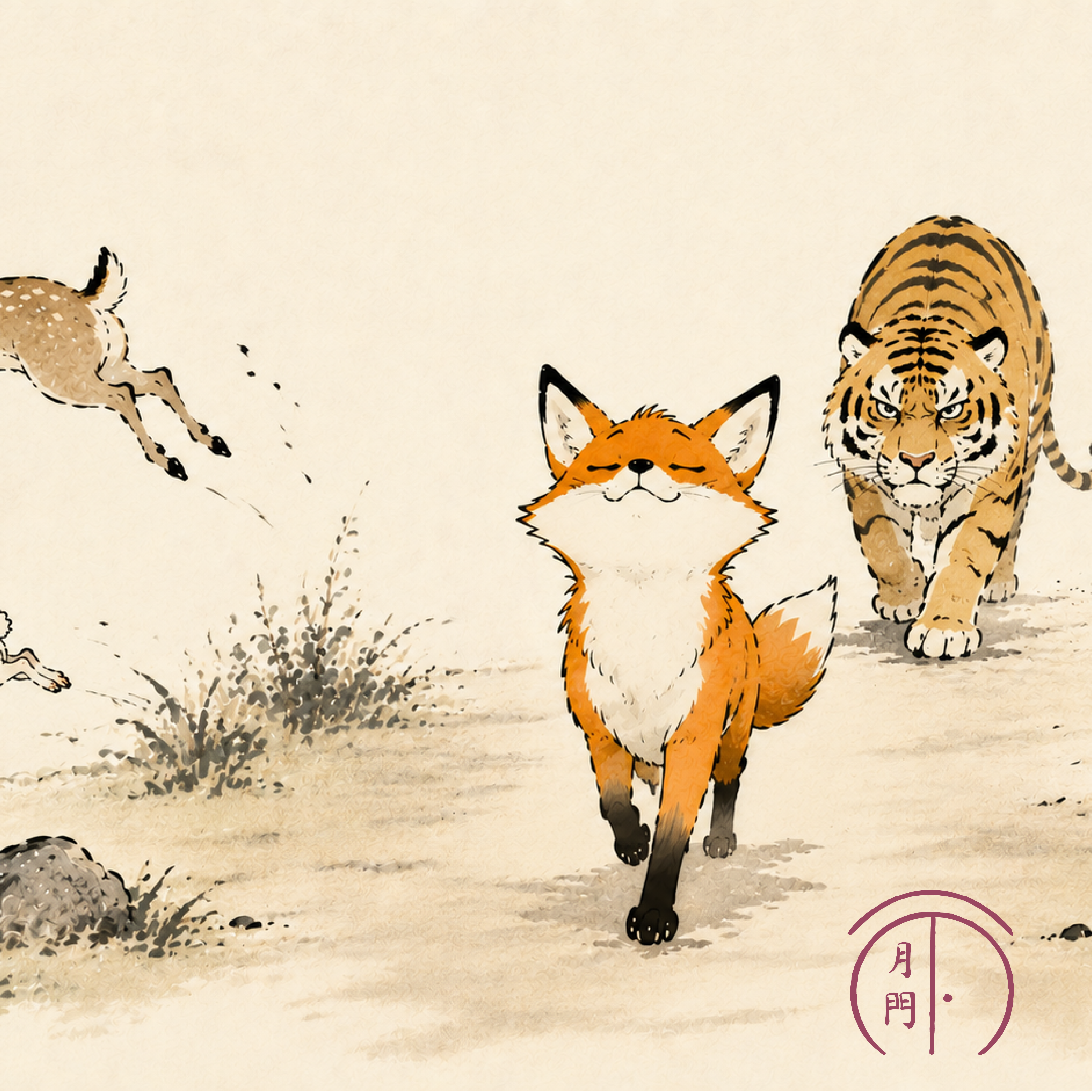 The Fox Borrows the Tiger's Might cover art